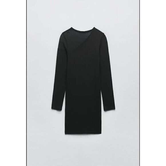 NWT ZARA suitable colourless dress XS-S - Picture 3 of 8